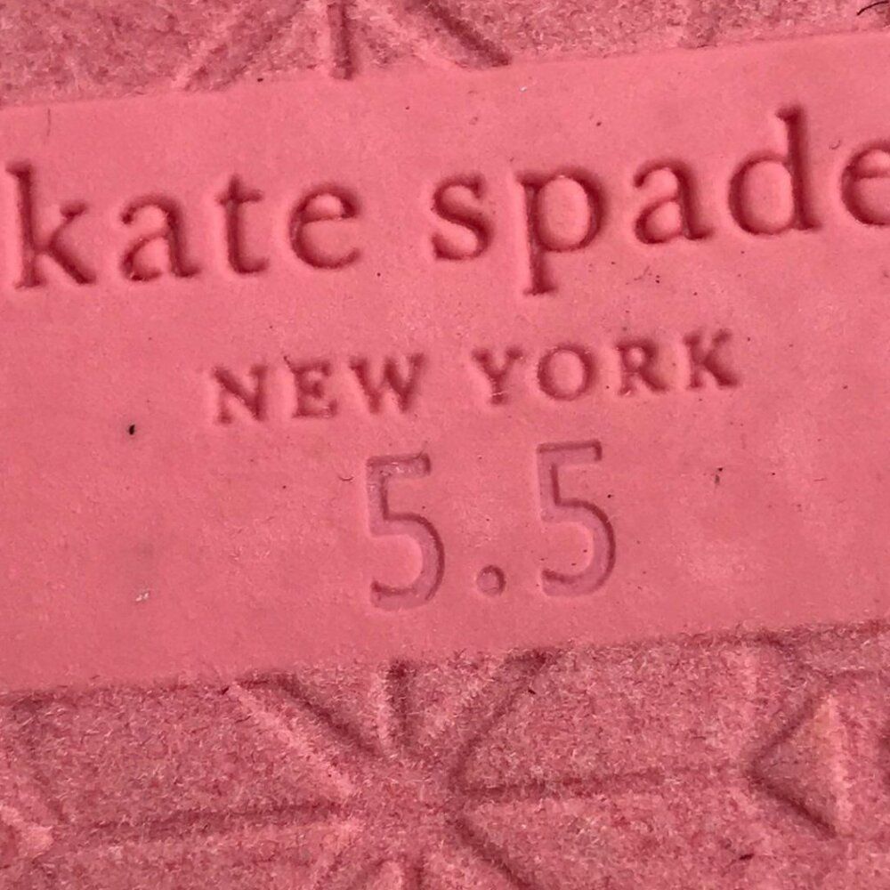 kate spade Breeze Platform Wedge Sandals Pink Size 5.5 GUC - Picture 7 of 9